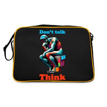 Ne parlez pas - Sac Retro - noir/or - Dos