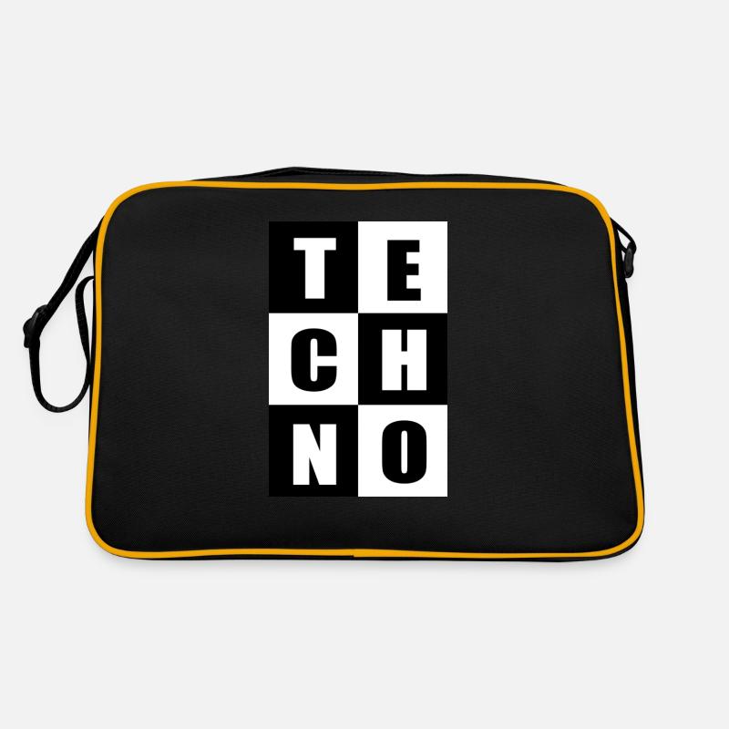 Techno music quotes Retro Bag