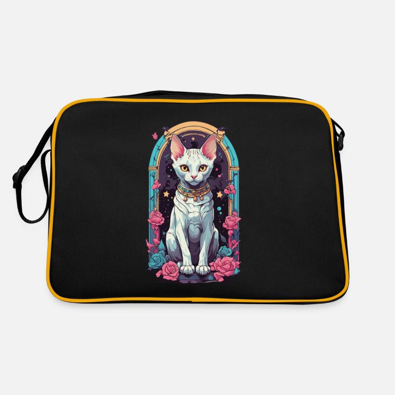 Gothic Pastel Sphynx Katze Magie Ästhetik Retro Tasche