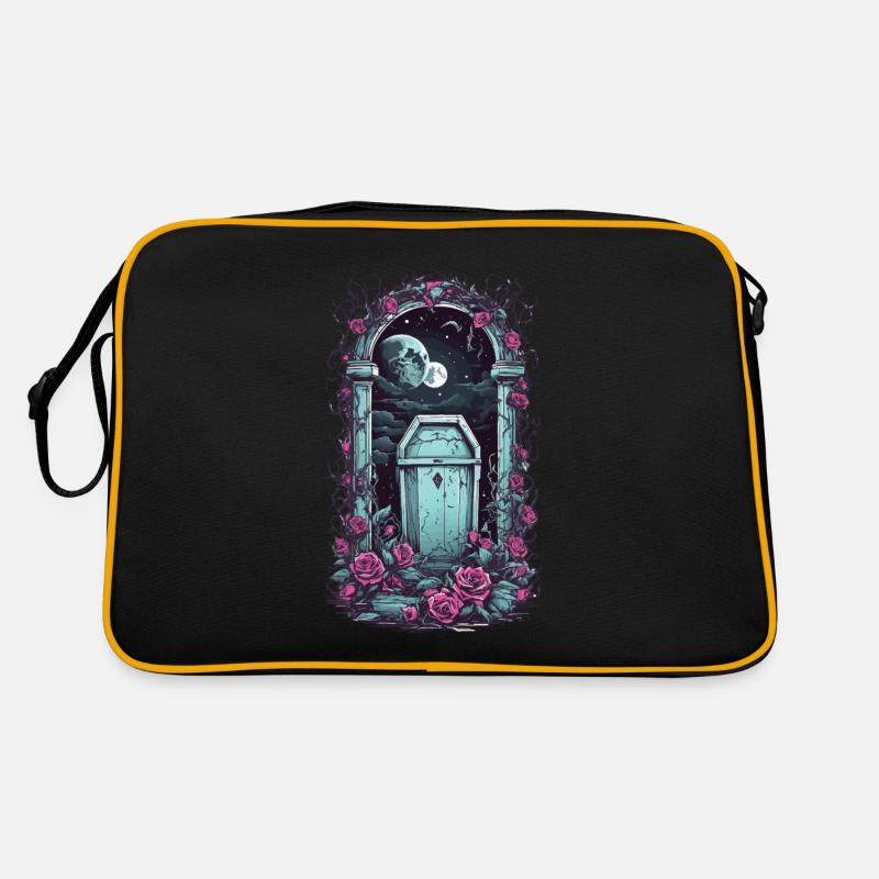 Occulte gothique cimetière clair de lune nuit Pastel Goth Sac Retro