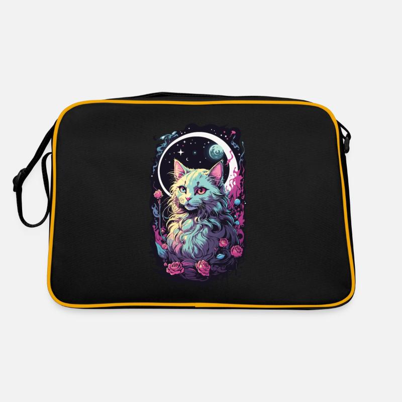 Chat Pastel Gothique Magique - E-Kids Style Sac Retro