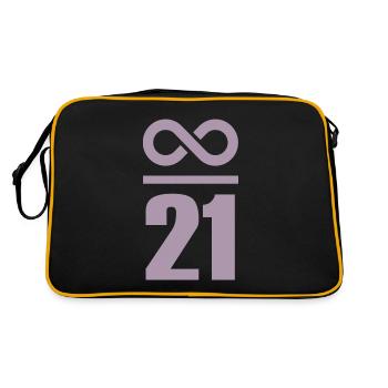 Infinite by 21 million Bitcoin - Retro Bag - black/gold - Back