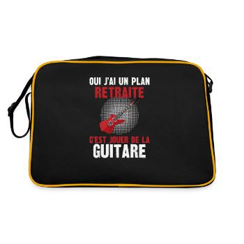 plan retraite - Sac Retro - noir/or - Dos