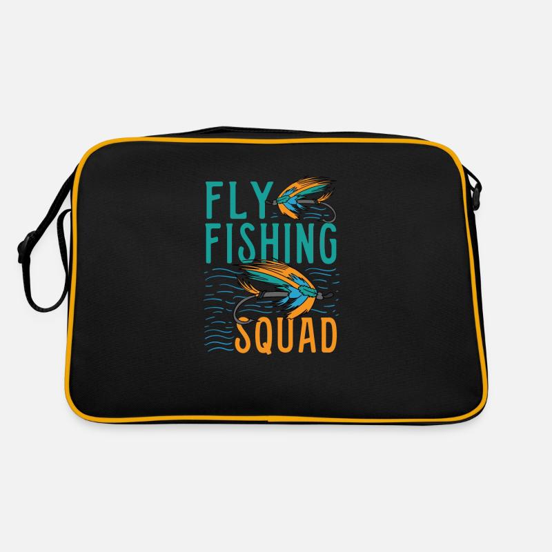 Escouade de pêche à la mouche drôle disant pêcheur Sac Retro