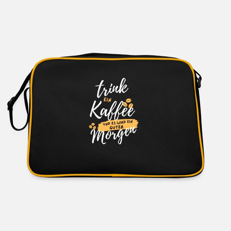 trink kaffee Retro Tasche