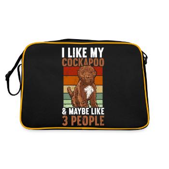 Cockapoo - Retro Bag - black/gold - Back
