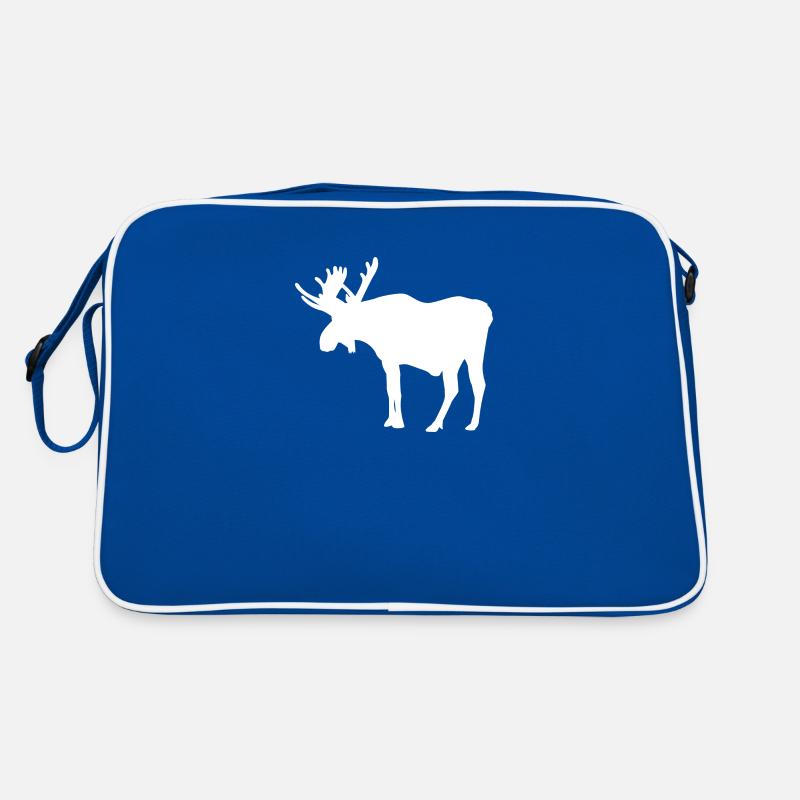 Elch Hirsch Geweih Rentier Geschenk Geschenkidee Retro Tasche