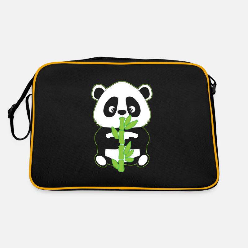 Panda en bambou Sac Retro