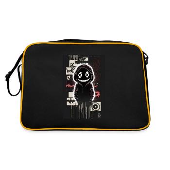 Ghost par ART8NS - Art ON Streetwear - Sac Retro - noir/or - Dos