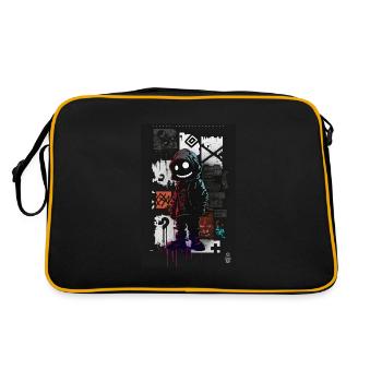 Homme sympathique par ART8NS - Art ON Streetwear - Sac Retro - noir/or - Dos