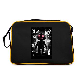 Robot by ART8NS - Art ON Streetwear - Sac Retro - noir/or - Dos