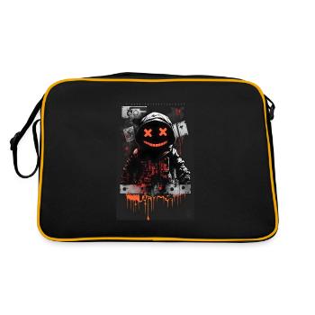 Robot by ART8NS - Art ON Streetwear - Sac Retro - noir/or - Dos