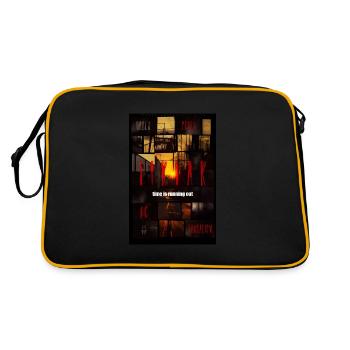 Tik,Tak, Urbex by ART8NS - Art ON Streetwear - Retro Bag - black/gold - Back