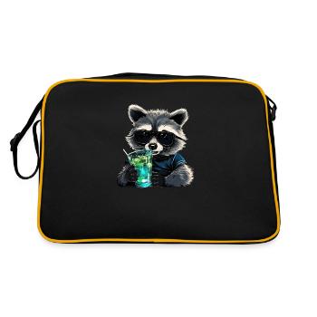 Limousine raton laveur - Sac Retro - noir/or - Dos