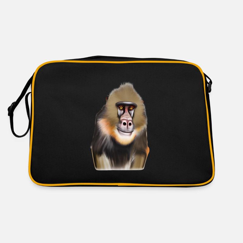 Mandrill Affe Retro Tasche