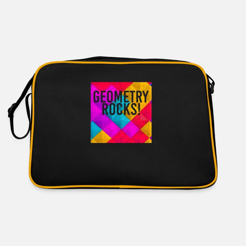 Geometry Rocks Funny Math Teacher Retro Tasche