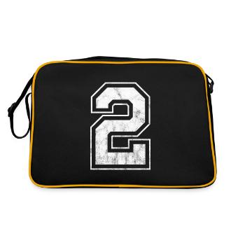 Numéro 2 - Sac Retro - noir/or - Dos