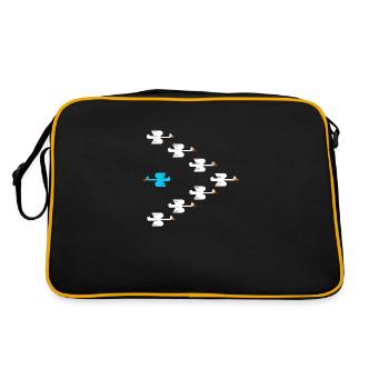 Inspirational Swim Against The Current Anti - Retro Bag - black/gold - Back