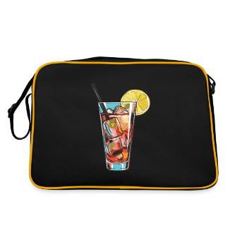 Limonade Drink - Retro Tasche - Schwarz/Gold - Hinten
