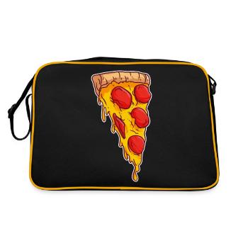 Pizza Kruste Scheibe Pizza Pie Maker Bäcker - Retro Tasche - Schwarz/Gold - Hinten
