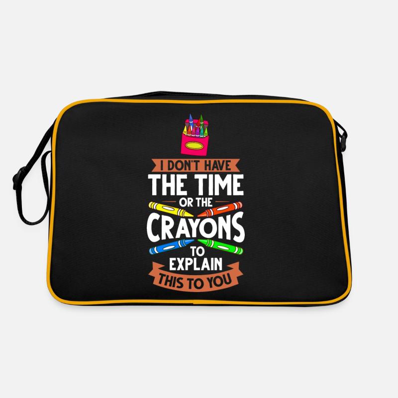 Crayon Box Colored Pencil Wax Case Wax Crayon Sac Retro