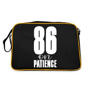 86 On Patience - Retro Tasche - Schwarz/Gold - Hinten