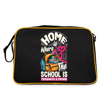 Sip Back Relax and Spice It Up Margarita Mode On - Retro Tasche - Schwarz/Gold - Hinten