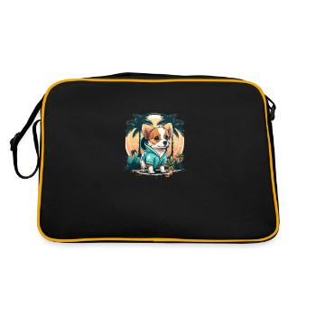 Cool Dog 1 - Retro Bag - black/gold - Back