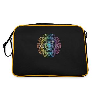 Live a life full of colors - Sac Retro - noir/or - Dos