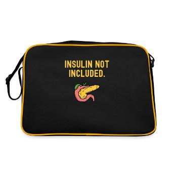 Type 1 Diabetes Insulin Not Included - Retro Bag - black/gold - Back
