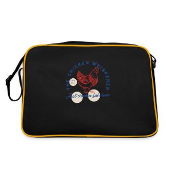 L’élevage Le chuchoteur de poulet Drôle de poulet - Sac Retro - noir/or - Dos