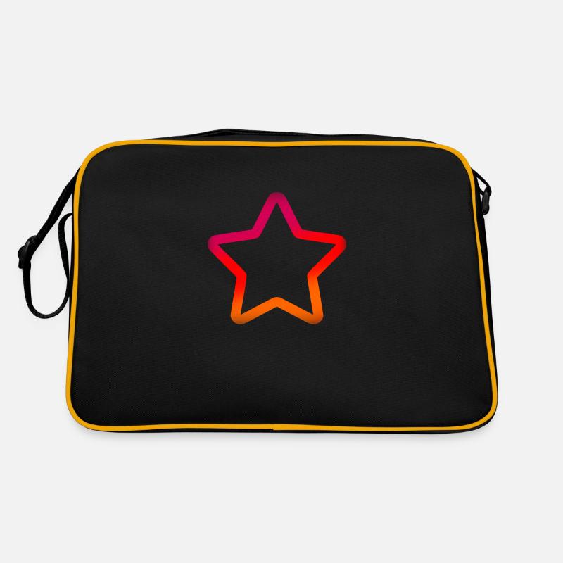 Farbiger Stern Retro Tasche