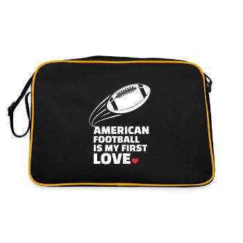 I love American soccer stylish - Retro Bag - black/gold - Back