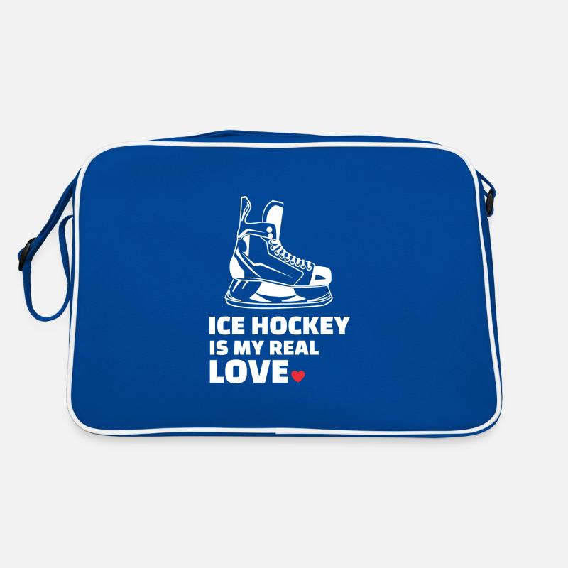 Ich Liebe Eishockey Retro Tasche