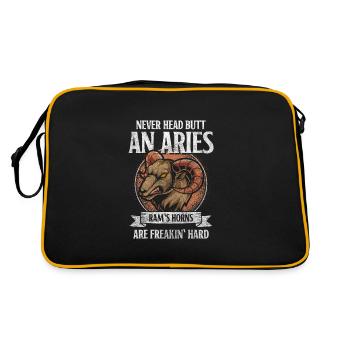Aries Birthday Superstition Fire - Retro Bag - black/gold - Back
