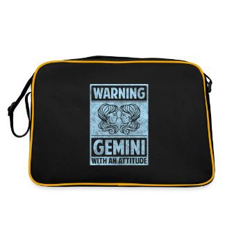 Horoscope du zodiaque mai ascendant - Sac Retro - noir/or - Dos