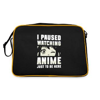 Manga Senpai Kanji Asian - Retro Bag - black/gold - Back