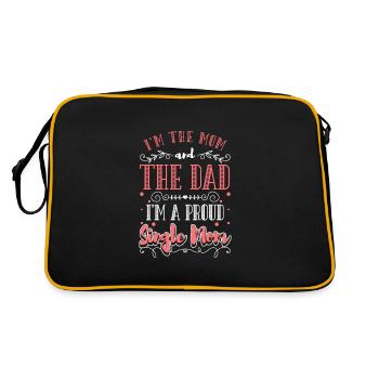 Parent, Enfant, Seul, Amour - Sac Retro - noir/or - Dos