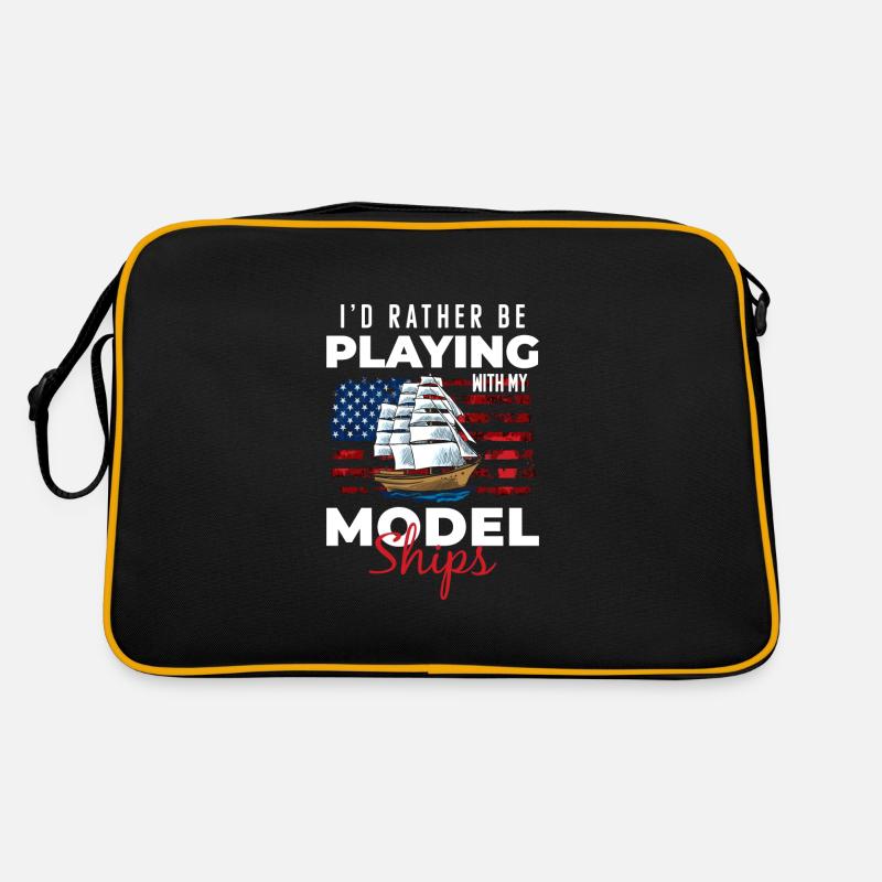 Schiff Miniatur Segelboot Rc Boot Retro Tasche