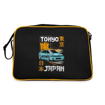 Japon Art Manga Historique - Sac Retro - noir/or - Dos