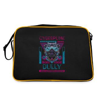 Cyberpunk Robot Futuriste - Sac Retro - noir/or - Dos