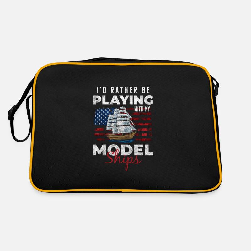 Schiff Modellbauer Schifffahrt Retro Tasche