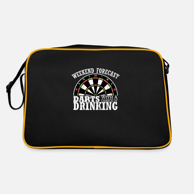 Darts Funny Weekend Drinking Play Darts Player Retro Bag