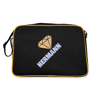 Diamant Précieux Noble Style Hermann - Sac Retro - noir/or - Dos