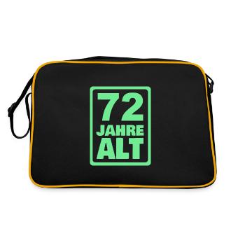 72 - Retro Tasche - Schwarz/Gold - Hinten