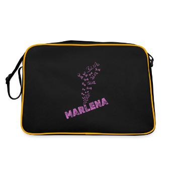 Marlena comme l’eau - Sac Retro - noir/or - Dos