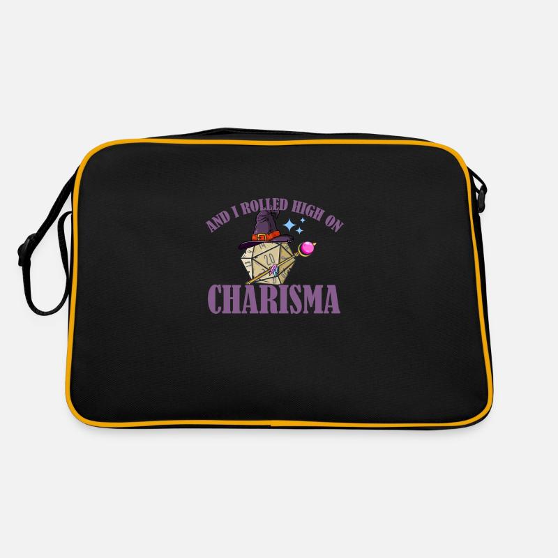 RPG Rolled High On Charisma Funny Witch Retro Tasche