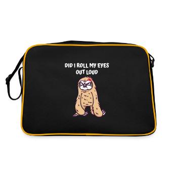 Have I got my eyes out of loud sarcastic snob - Retro Bag - black/gold - Back