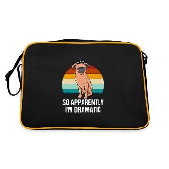 So apparently I'm dramatic funny sarka - Retro Bag - black/gold - Back