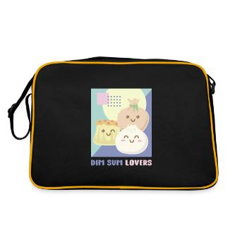 Dim Sum Lovers - Retro Bag - black/gold - Back